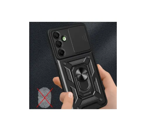 Samsung Galaxy A26 Kılıf Pars Lens Yüzüklü Silikon - Kırmızı