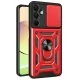Samsung Galaxy A26 Kılıf Pars Lens Yüzüklü Silikon - Kırmızı