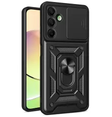 Samsung Galaxy A56 Kılıf Pars Lens Yüzüklü Silikon - Siyah