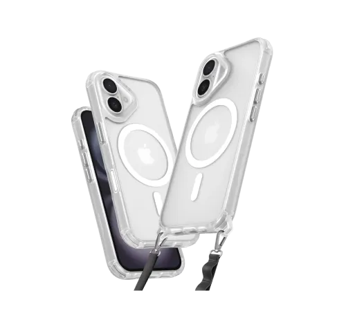 Apple iPhone 16 Plus Kılıf Enka Magsafe Silikon Kılıf - Şeffaf