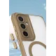 Samsung Galaxy S23 Plus Kılıf Enka Magsafe Silikon Kılıf - Siyah