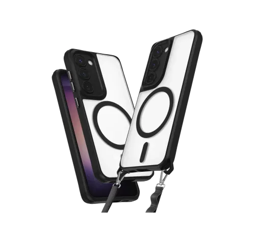 Samsung Galaxy S23 Plus Kılıf Enka Magsafe Silikon Kılıf - Siyah