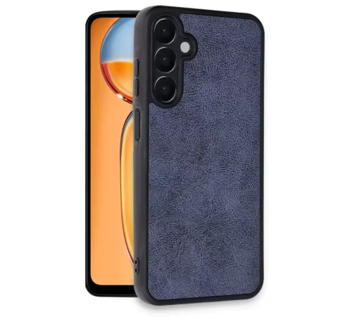 Samsung Galaxy A36 Kılıf Aras Deri Kapak - Lacivert