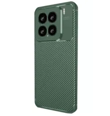 Xiaomi Mi 15 Kılıf Auto Focus Karbon Kapak - Koyu Yeşil