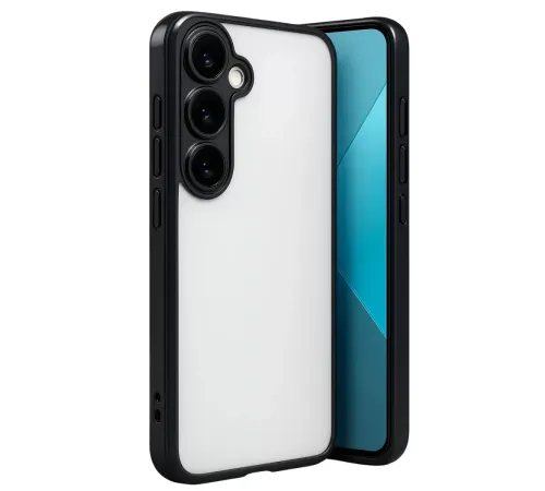 Samsung Galaxy A24 4G Prime Kılıf Lensli Silikon - Siyah
