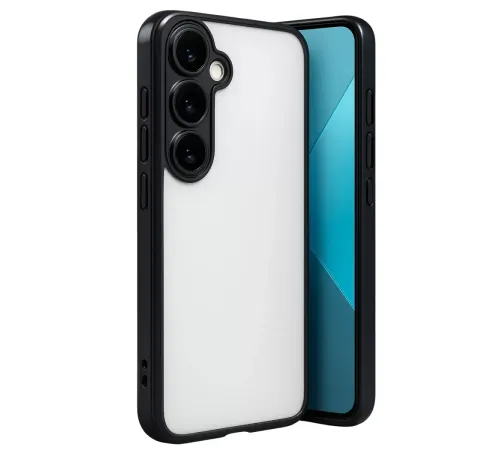 Samsung Galaxy A24 4G Prime Kılıf Lensli Silikon - Siyah