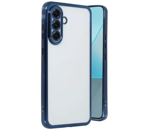 Samsung Galaxy A56 Kılıf Lensli Silikon - Lacivert