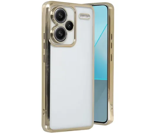 Redmi Note 13 Pro Plus Kılıf Lensli Silikon - Gold
