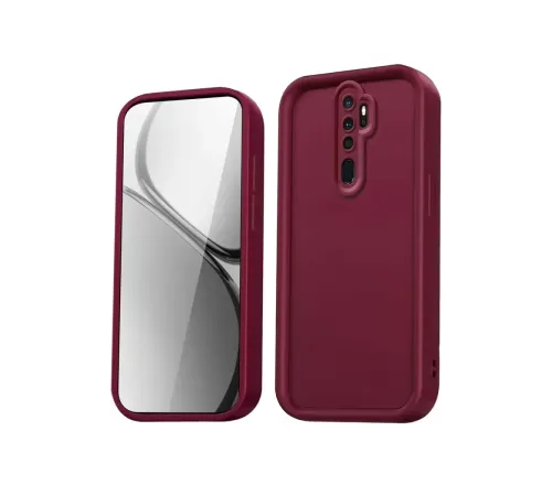 Xiaomi Redmi Note 8 Pro Kılıf Viera Silikon - Bordo