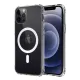Apple iPhone 12 Kılıf Magneticsafe Şeffaf Silikon - Şeffaf