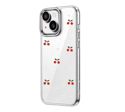 Apple iPhone 14 Fiyonk Desenli Kapak - Desen 9
