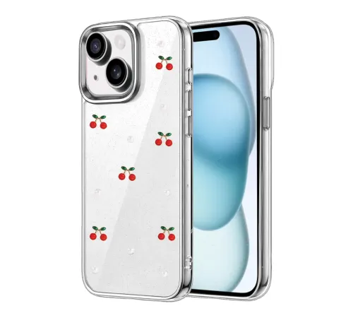 Apple iPhone 14 Fiyonk Desenli Kapak - Desen 9