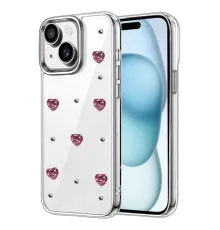 Apple iPhone 15 Fiyonk Desenli Kapak - Desen 3