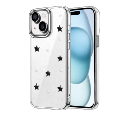 Apple iPhone 15 Fiyonk Desenli Kapak - Desen 7