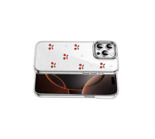 Apple iPhone 15 Pro Fiyonk Desenli Kapak - Desen 9