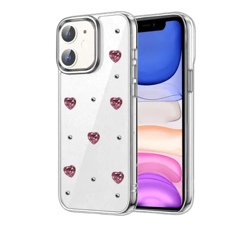 Apple iPhone 12 Fiyonk Desenli Kapak - Desen 3