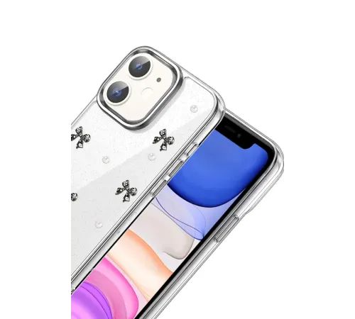 Apple iPhone 12 Fiyonk Desenli Kapak - Desen 8