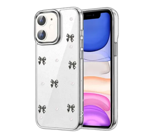 Apple iPhone 12 Fiyonk Desenli Kapak - Desen 8