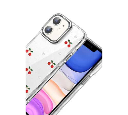 Apple iPhone 12 Fiyonk Desenli Kapak - Desen 9