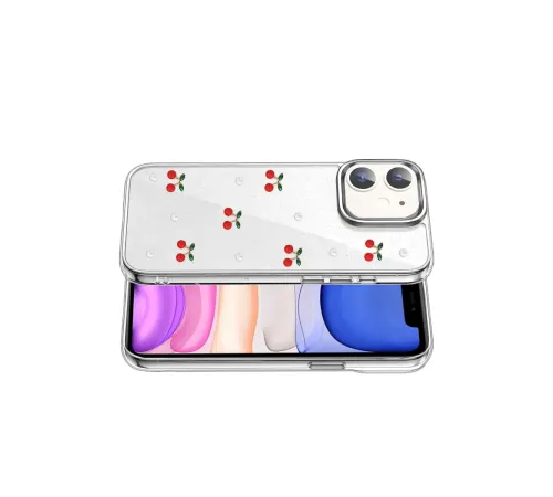 Apple iPhone 12 Fiyonk Desenli Kapak - Desen 9