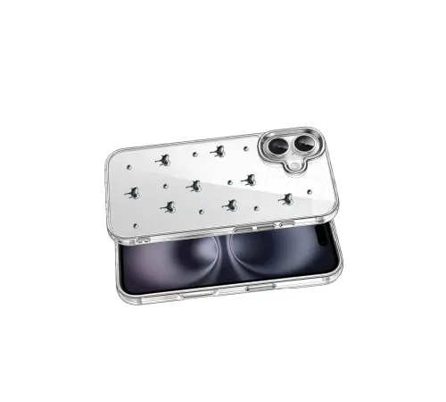 Apple iPhone 16 Fiyonk Desenli Kapak - Desen 1