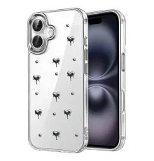 Apple iPhone 16 Fiyonk Desenli Kapak - Desen 1