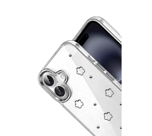 Apple iPhone 16 Fiyonk Desenli Kapak - Desen 2