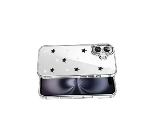 Apple iPhone 16 Fiyonk Desenli Kapak - Desen 7