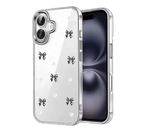 Apple iPhone 16 Fiyonk Desenli Kapak - Desen 8