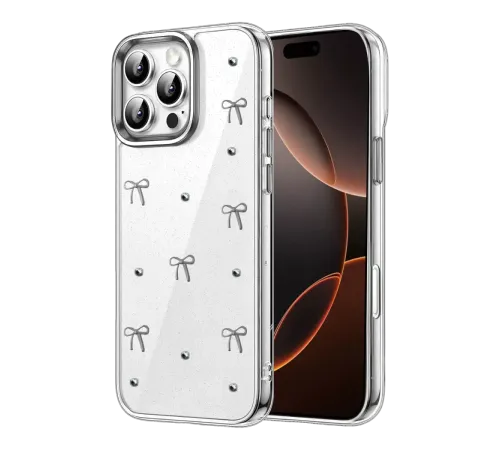 Apple iPhone 16 Pro Max Fiyonk Desenli Kapak - Desen 5