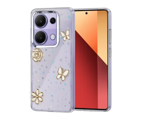 Xiaomi Redmi Note 13 Pro 4G Fiyonk Desenli Kapak - Desen 10
