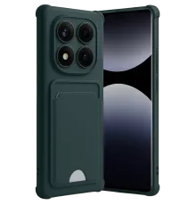 Xiaomi Redmi Note 14 Pro Plus Kelvin Kartvizitli Silikon - Koyu Yeşil