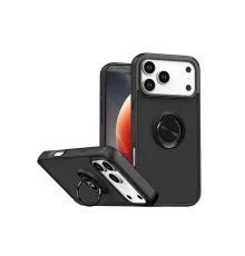 Apple iPhone 17 Pro Max Montreal Yüzüklü Silikon Kapak - Siyah