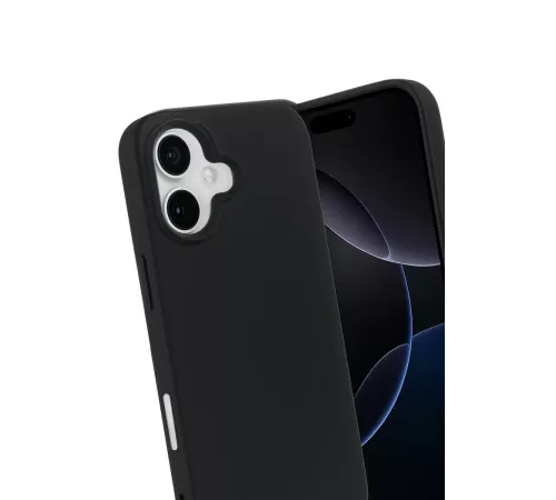 Apple iPhone 17 Nano içi Kadife Silikon - Siyah