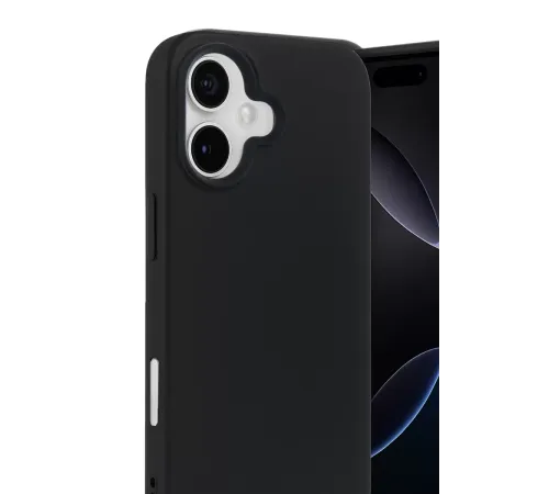 Apple iPhone 17 Nano içi Kadife Silikon - Siyah