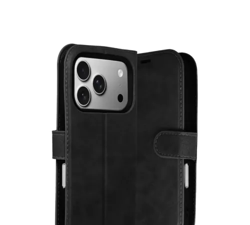 Apple iPhone 17 Pro Trend S Plus Kapaklı Kılıf - Siyah