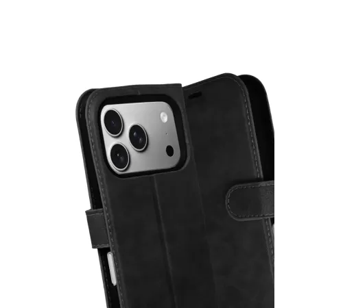 Apple iPhone 17 Pro Trend S Plus Kapaklı Kılıf - Siyah