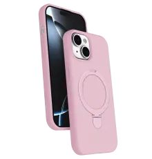 Apple iPhone 14 Regal Magsafe Standlı Kapak - Açık Pembe