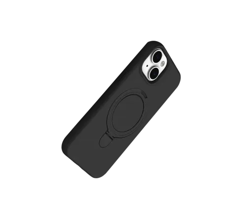 Apple iPhone 15 Regal Magsafe Standlı Kapak - Siyah
