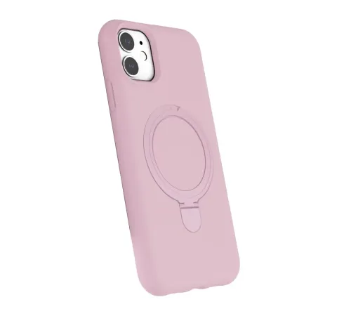 Apple iPhone 11 Regal Magsafe Standlı Kapak - Açık Pembe