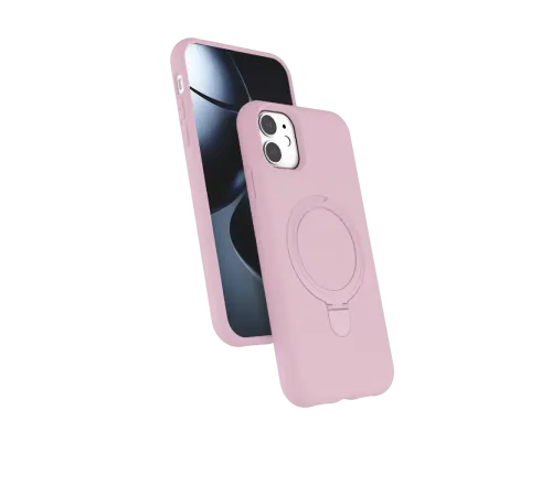 Apple iPhone 11 Regal Magsafe Standlı Kapak - Açık Pembe