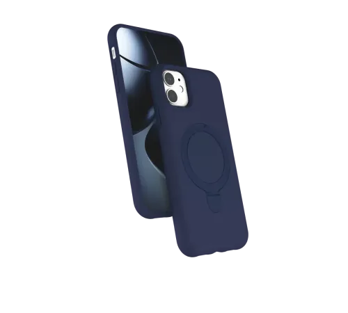 Apple iPhone 11 Regal Magsafe Standlı Kapak - Lacivert