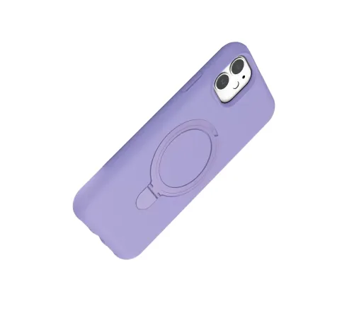 Apple iPhone 11 Regal Magsafe Standlı Kapak - Lila