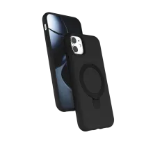 Apple iPhone 11 Regal Magsafe Standlı Kapak - Siyah