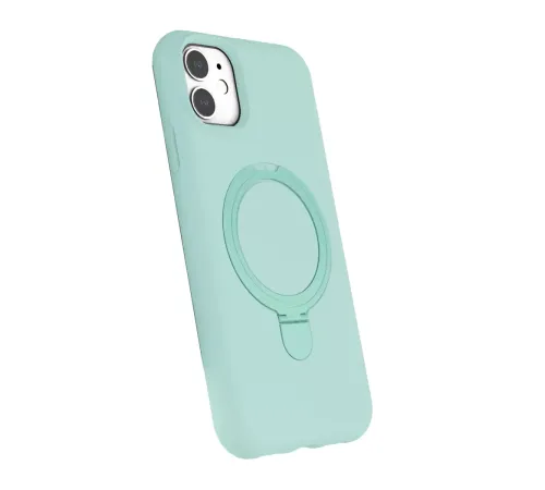 Apple iPhone 11 Regal Magsafe Standlı Kapak - Su Yeşili