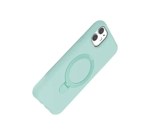 Apple iPhone 11 Regal Magsafe Standlı Kapak - Su Yeşili