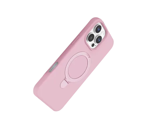 Apple iPhone 16 Pro Max Regal Magsafe Standlı Kapak - Açık Pembe