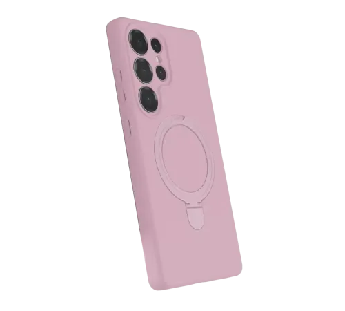 Samsung Galaxy S25 Ultra Regal Magsafe Standlı Kapak - Açık Pembe