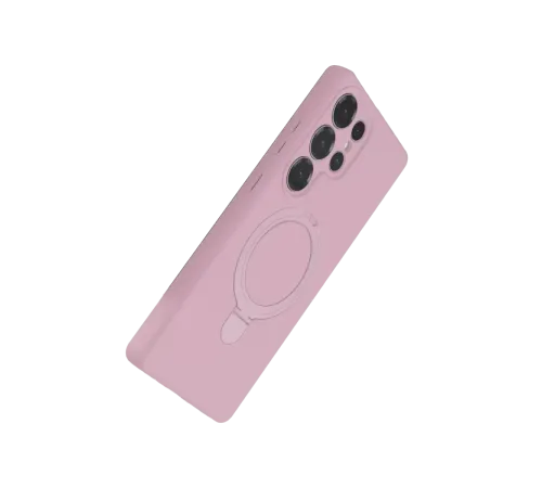 Samsung Galaxy S25 Ultra Regal Magsafe Standlı Kapak - Açık Pembe