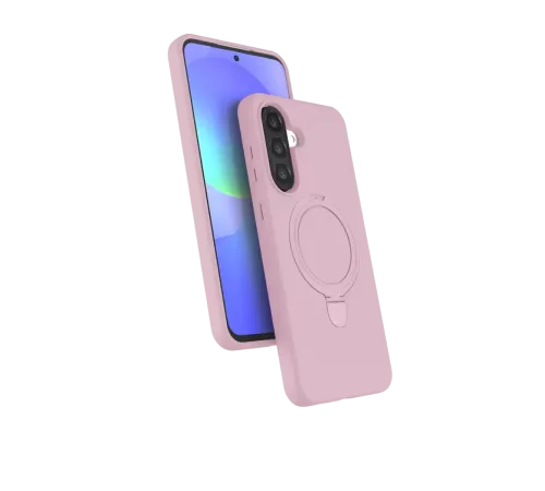Samsung Galaxy A36 Regal Magsafe Standlı Kapak - Açık Pembe